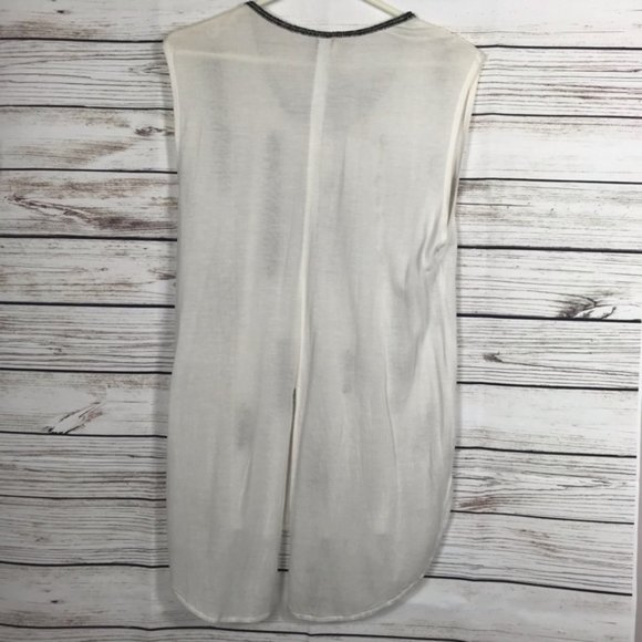 Haute Hippie Boho Beaded Leaf Tank Size Medium - Picture 6 of 8